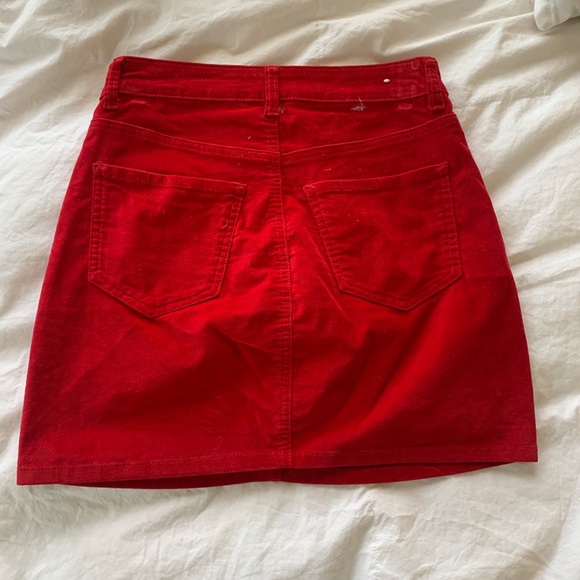 Forever 21 Red Suede Skirt - Picture 2 of 2
